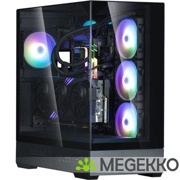 Grote foto zalman p40 prism black midi tower zwart computers en software behuizingen en kasten
