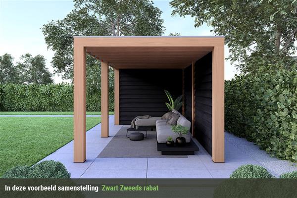 Grote foto overkapping slim serie 5 douglas 1200 x 400 cm tuin en terras tuinhuisjes en blokhutten