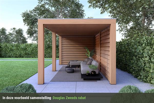 Grote foto overkapping slim serie 5 douglas 1200 x 300 cm tuin en terras tuinhuisjes en blokhutten