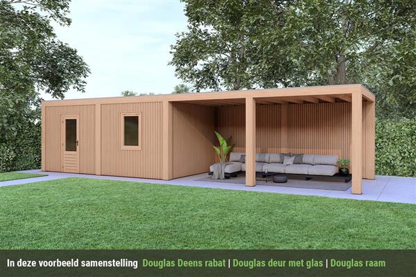 Grote foto overkapping slim serie 5 douglas 1200 x 300 cm tuin en terras tuinhuisjes en blokhutten