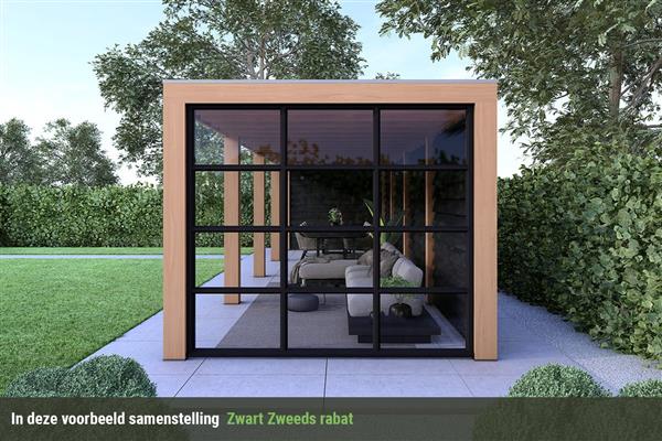 Grote foto overkapping slim serie 3 douglas 1000 x 400 cm tuin en terras tuinhuisjes en blokhutten