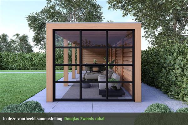 Grote foto overkapping slim serie 3 douglas 1000 x 400 cm tuin en terras tuinhuisjes en blokhutten