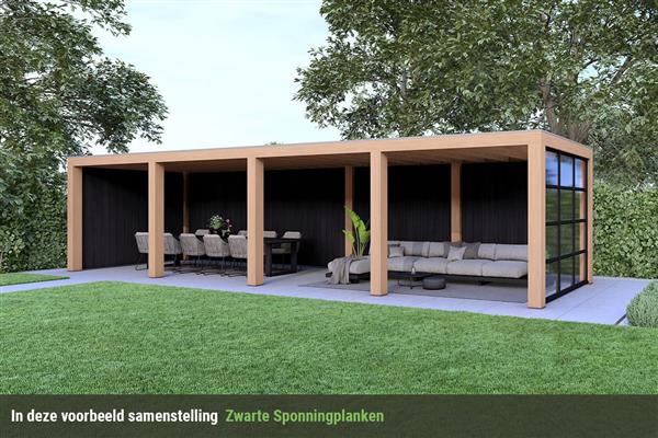 Grote foto overkapping slim serie 3 douglas 1000 x 400 cm tuin en terras tuinhuisjes en blokhutten