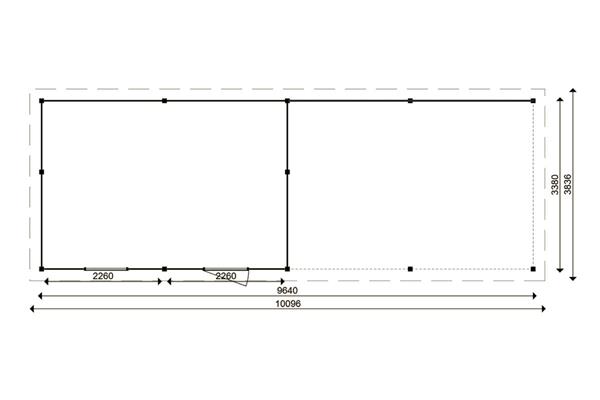 Grote foto tuinhuis smart serie 500 x 350 500 cm tuin en terras tuinhuisjes en blokhutten