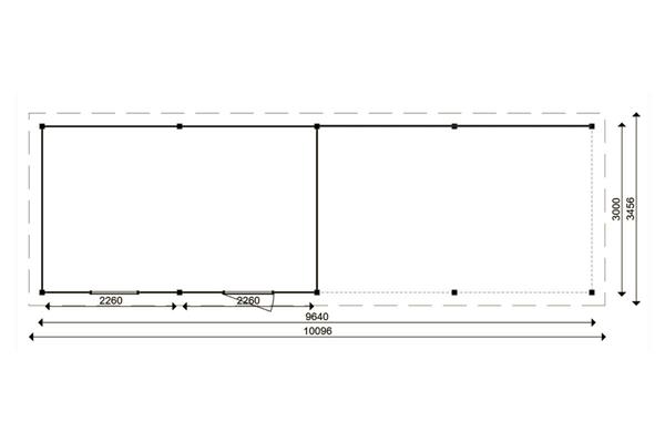 Grote foto tuinhuis smart serie 500 x 300 500 cm tuin en terras tuinhuisjes en blokhutten