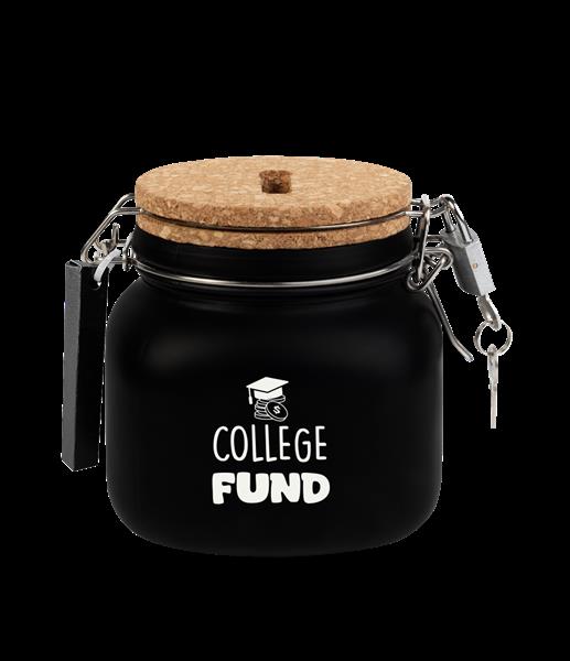 Grote foto zwarte spaarpot college fund 12 5cm verzamelen overige verzamelingen