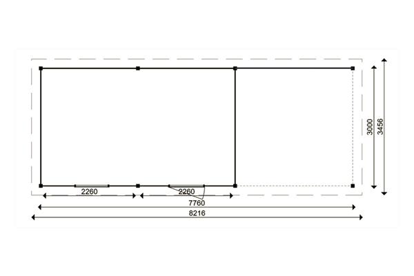 Grote foto tuinhuis smart serie 500 x 300 300 cm tuin en terras tuinhuisjes en blokhutten