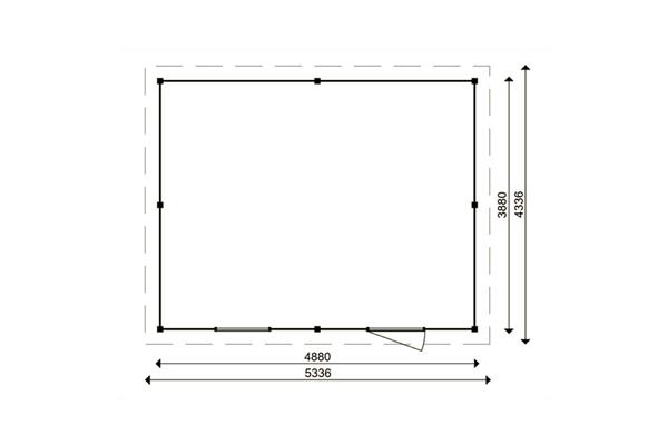 Grote foto tuinhuis smart serie 500 x 400 cm tuin en terras tuinhuisjes en blokhutten