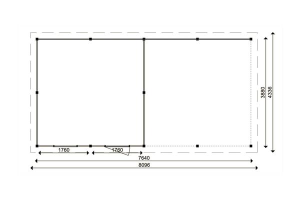 Grote foto tuinhuis smart serie 400 x 400 400 cm tuin en terras tuinhuisjes en blokhutten