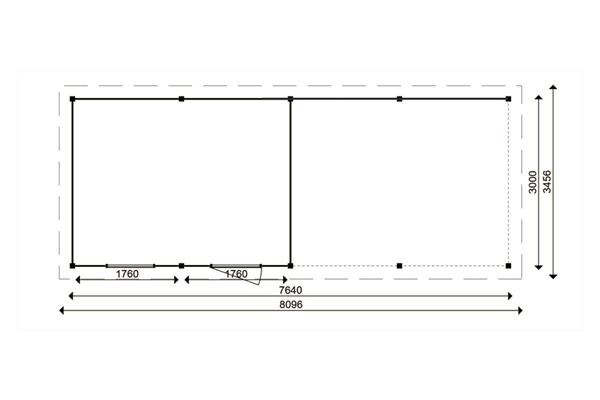 Grote foto tuinhuis smart serie 400 x 300 400 cm tuin en terras tuinhuisjes en blokhutten