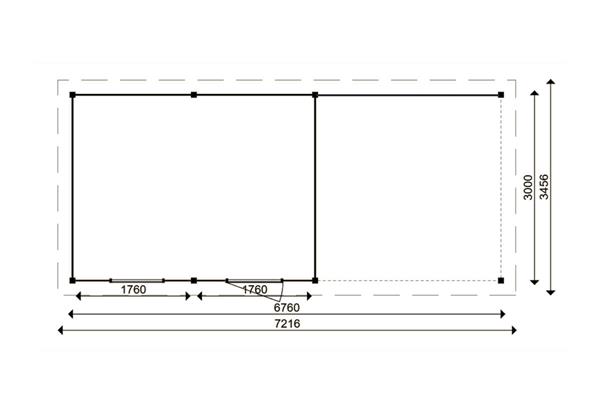 Grote foto tuinhuis smart serie 400 x 300 300 cm tuin en terras tuinhuisjes en blokhutten