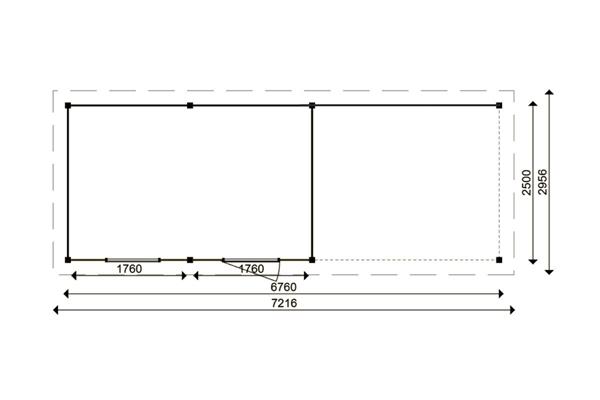 Grote foto tuinhuis smart serie 400 x 250 300 cm tuin en terras tuinhuisjes en blokhutten