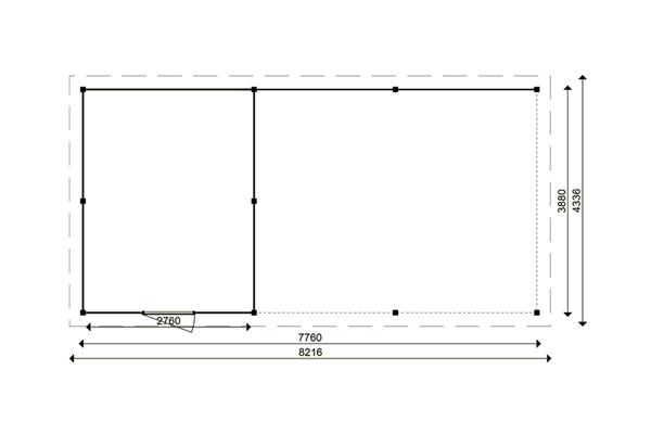 Grote foto tuinhuis smart serie 300 x 400 500 cm tuin en terras tuinhuisjes en blokhutten