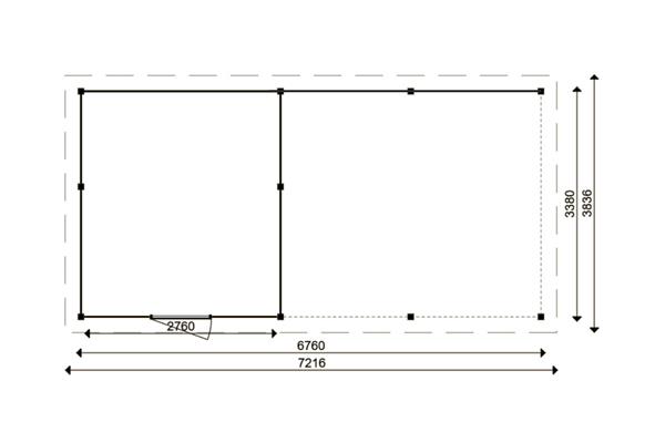 Grote foto tuinhuis smart serie 300 x 350 400 cm tuin en terras tuinhuisjes en blokhutten