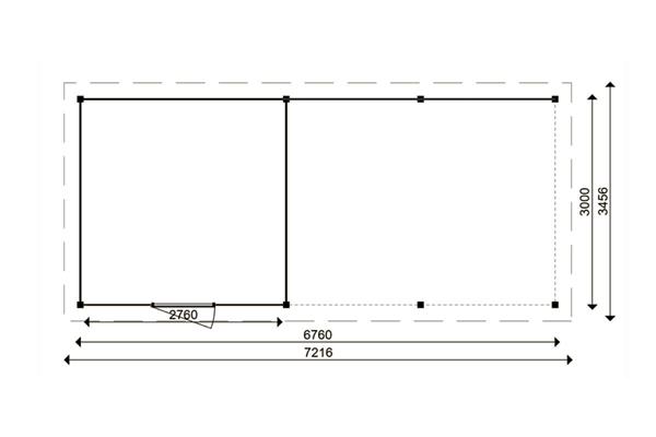 Grote foto tuinhuis smart serie 300 x 300 400 cm tuin en terras tuinhuisjes en blokhutten