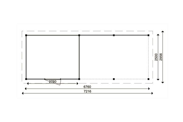 Grote foto tuinhuis smart serie 300 x 250 400 cm tuin en terras tuinhuisjes en blokhutten