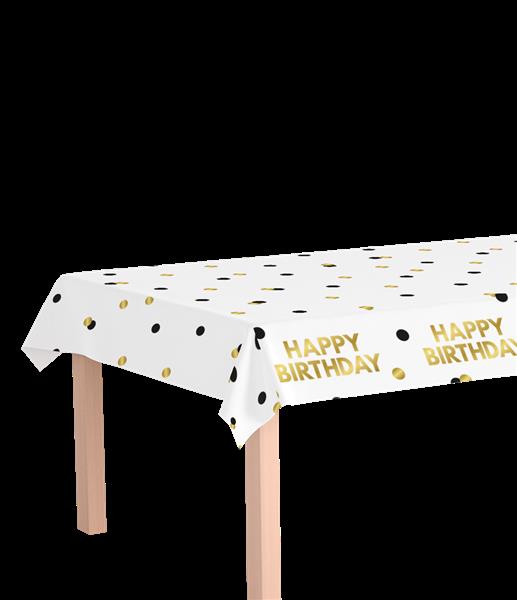 Grote foto happy birthday tafelkleed stippen 2 74m verzamelen overige verzamelingen