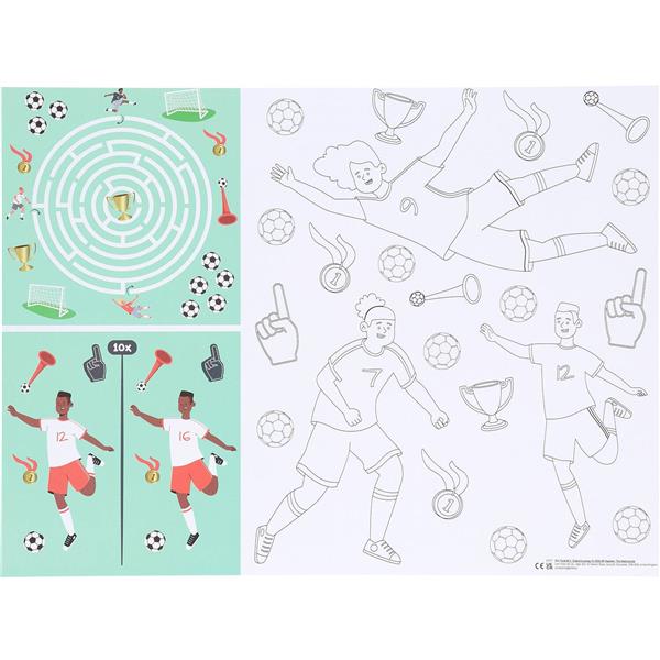 Grote foto voetbal placemats met activiteiten 40cm 6st verzamelen overige verzamelingen