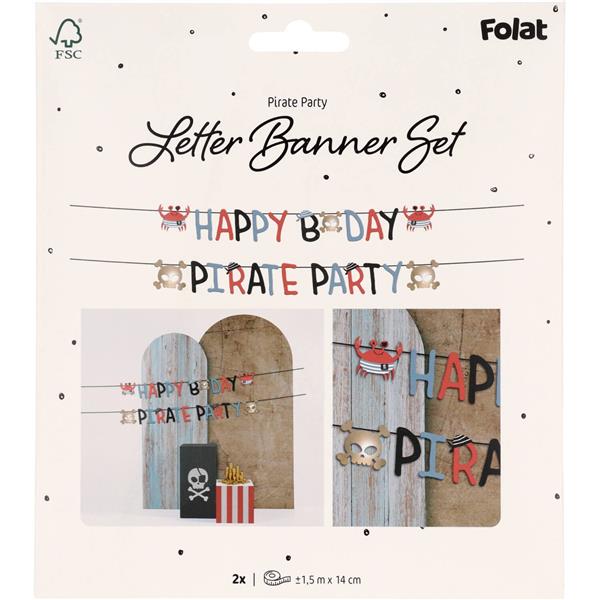 Grote foto piraat letterslinger happy birthday 1 5m verzamelen overige verzamelingen