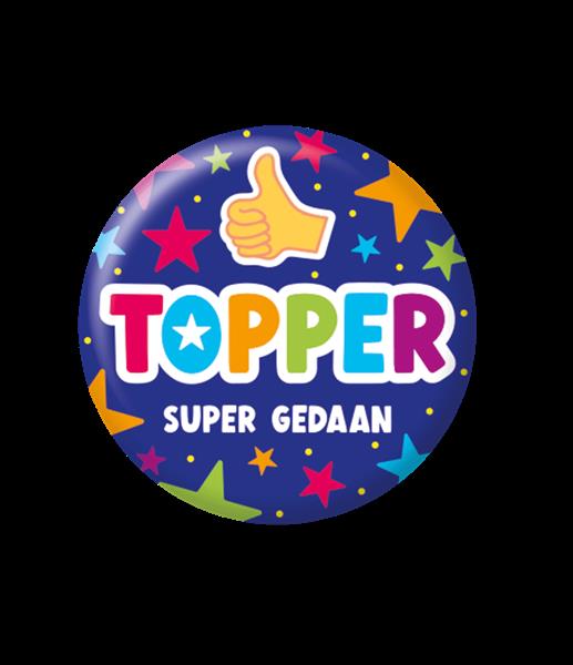 Grote foto donkerblauwe button topper 5 5cm verzamelen overige verzamelingen