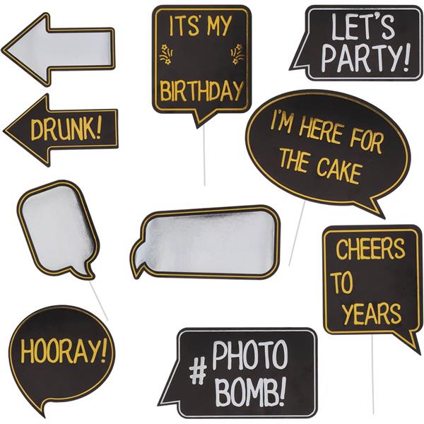 Grote foto verjaardag photobooth props 10st verzamelen overige verzamelingen
