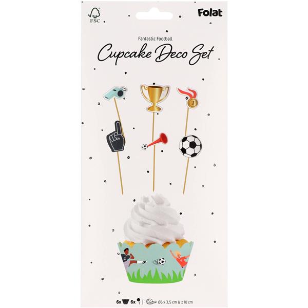 Grote foto voetbal cupcake toppers 6st verzamelen overige verzamelingen