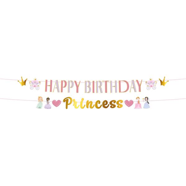 Grote foto happy birthday letterslinger princess 1 5m verzamelen overige verzamelingen