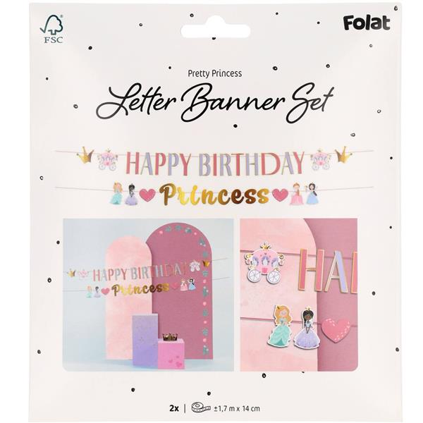 Grote foto happy birthday letterslinger princess 1 5m verzamelen overige verzamelingen