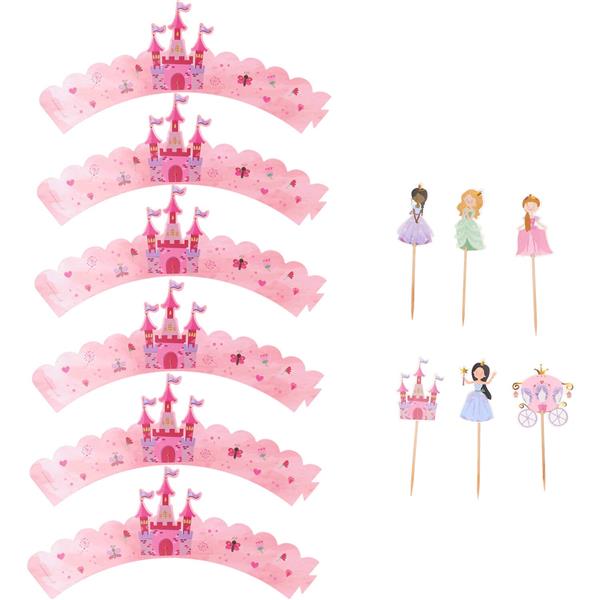 Grote foto prinsessen cupcake toppers 6st verzamelen overige verzamelingen