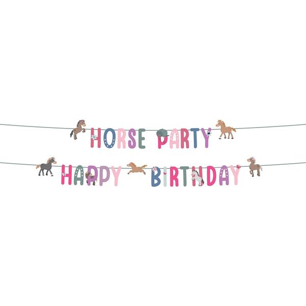 Grote foto happy birthday letterslinger happy horses 1 5m verzamelen overige verzamelingen