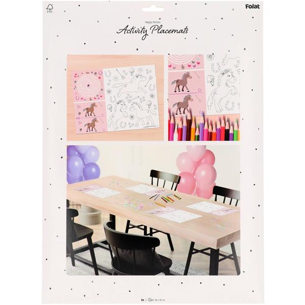 Grote foto paard placemats 40cm 6st verzamelen overige verzamelingen