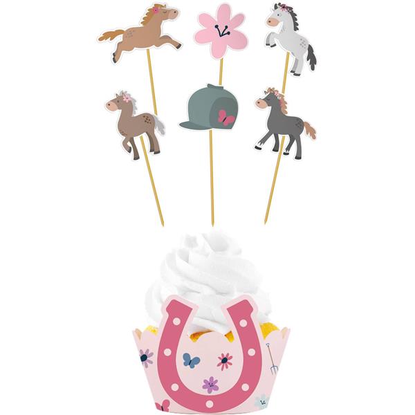 Grote foto paard cupcake toppers 12 delig verzamelen overige verzamelingen