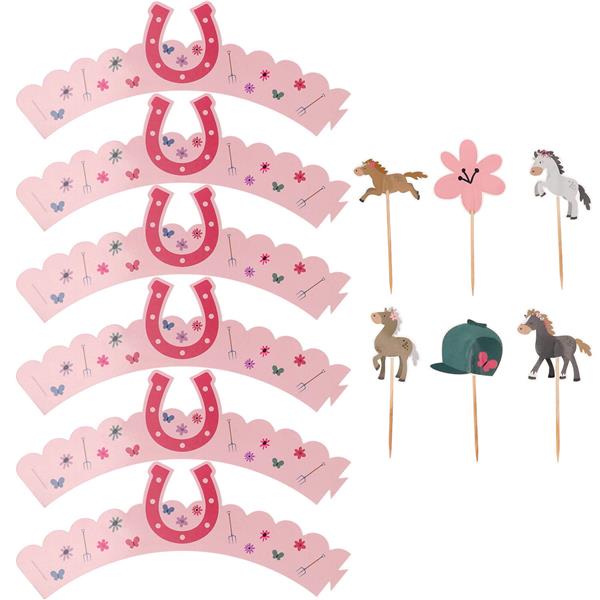 Grote foto paard cupcake toppers 12 delig verzamelen overige verzamelingen