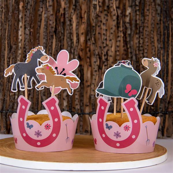 Grote foto paard cupcake toppers 12 delig verzamelen overige verzamelingen