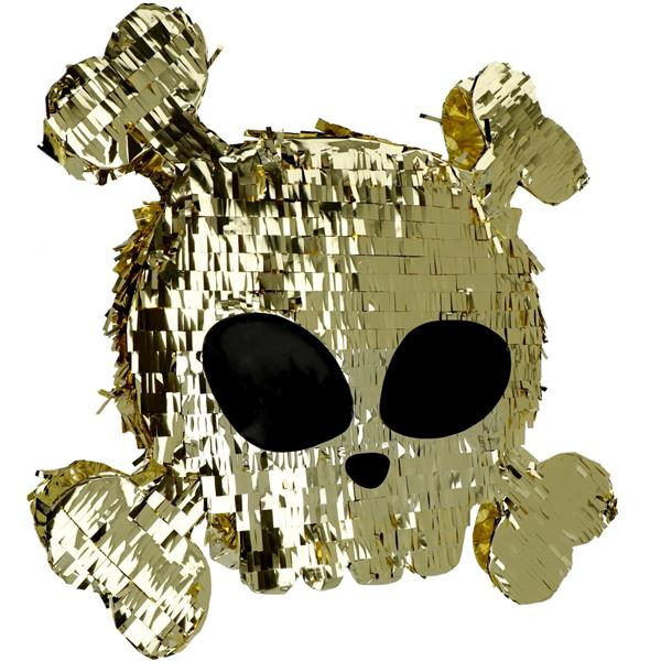 Grote foto piraat pinata goud schedel 50cm verzamelen overige verzamelingen
