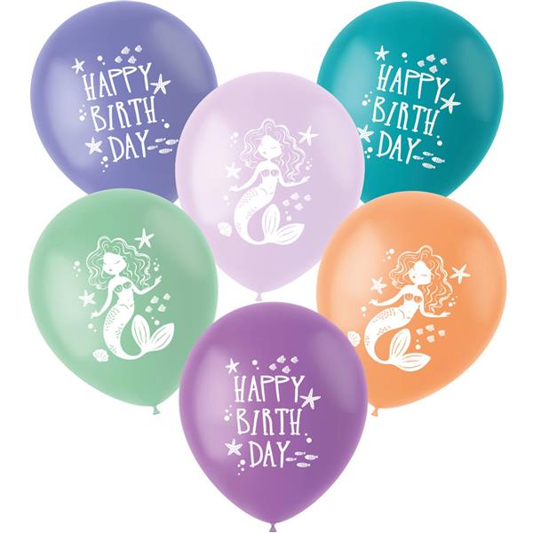 Grote foto happy birthday ballonnen zeemeermin 33cm verzamelen overige verzamelingen