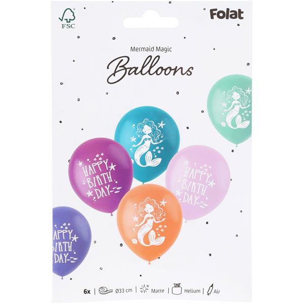Grote foto happy birthday ballonnen zeemeermin 33cm verzamelen overige verzamelingen