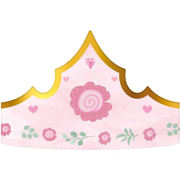 Grote foto prinses kroon roze 60cm 6st verzamelen overige verzamelingen