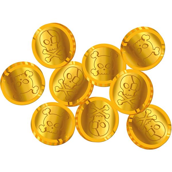Grote foto gouden confetti munten 50st verzamelen overige verzamelingen