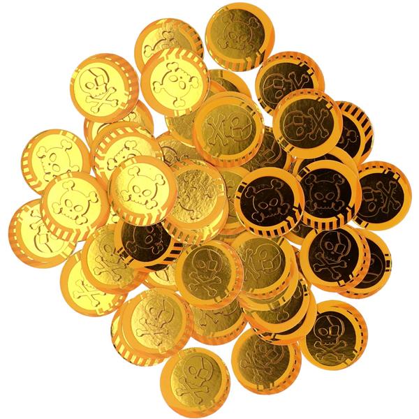 Grote foto gouden confetti munten 50st verzamelen overige verzamelingen
