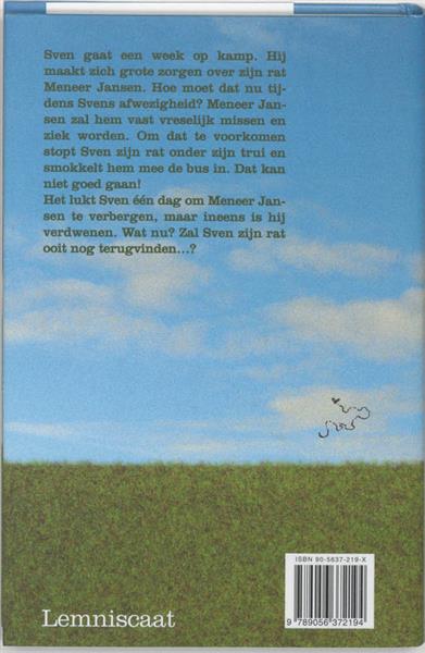 Grote foto sven en zijn rat gaan op kamp boeken jeugd 13 jaar en ouder