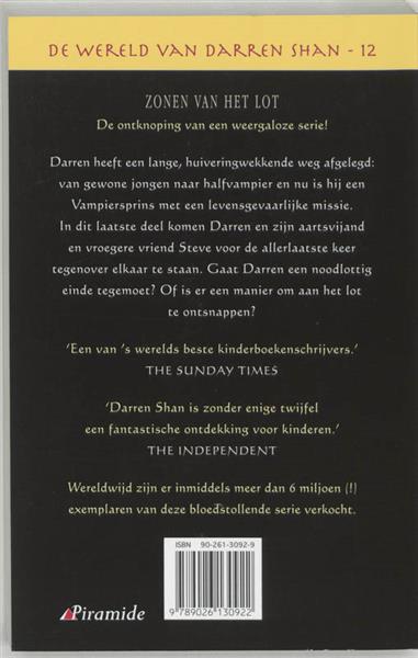 Grote foto zonen van het lot de wereld van darren shan 12 boeken jeugd 13 jaar en ouder
