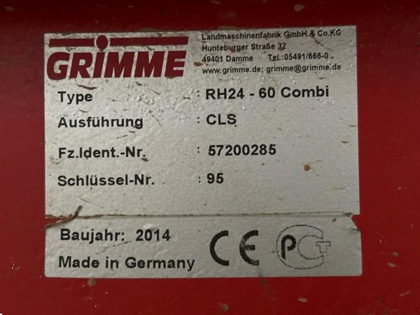 Grote foto grimme rh24 60 combi stortbunker met voorsorteerder en inspectietafel agrarisch kisten