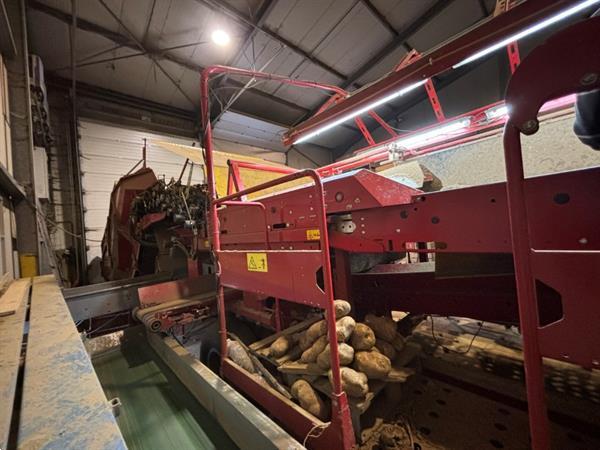 Grote foto grimme rh24 60 combi stortbunker met voorsorteerder en inspectietafel agrarisch kisten