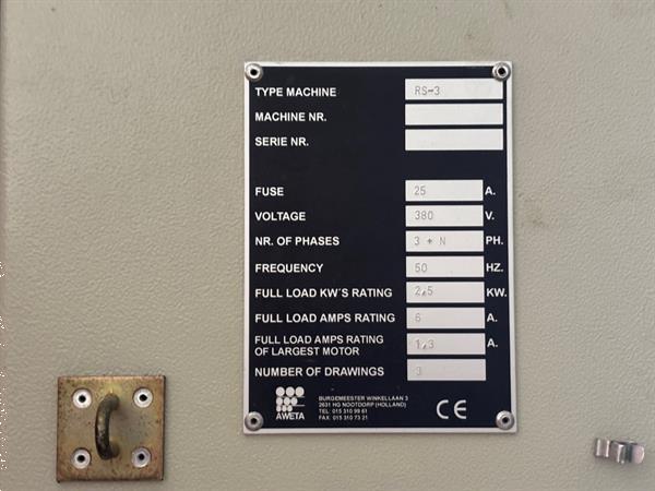Grote foto aweta trs 6 rozensorteermachine met sealer en compressor agrarisch tuinbouw