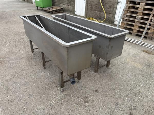 Grote foto rvs bakken 2 x 0.4 x 0.46 mtr agrarisch tuinbouw