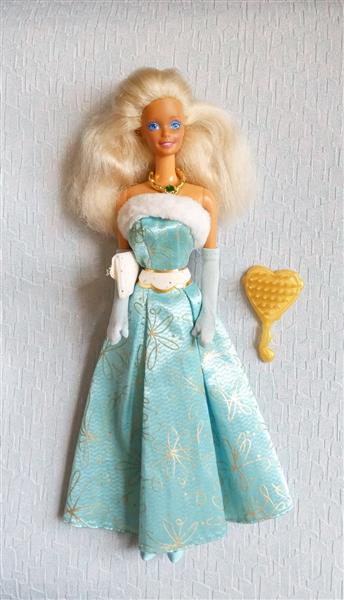 Grote foto barbie pop jaren 90 mattel in avondjurk pop104 verzamelen poppen