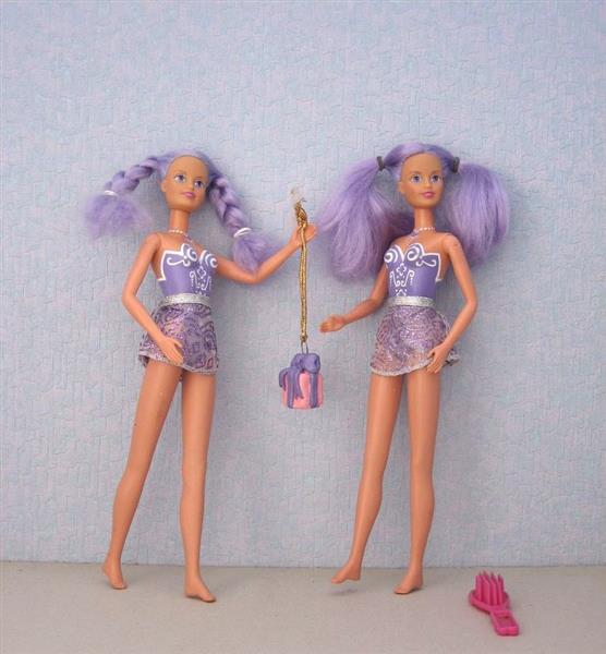 Grote foto tweeling sindy flower vivid violet pop118 kinderen en baby poppen