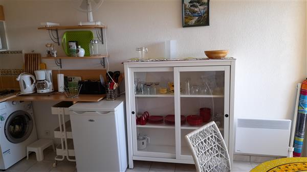 Grote foto wifi app. panorama zeezicht in narbonne plage vakantie frankrijk