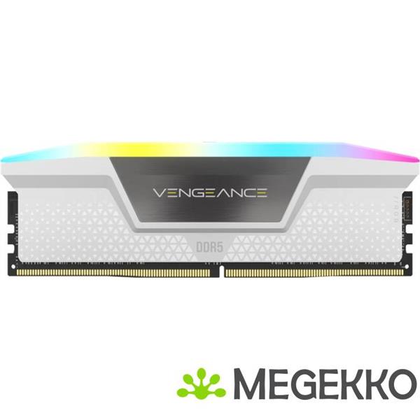 Grote foto corsair ddr5 vengeance rgb 2x32gb 6000 white computers en software overige computers en software